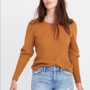Madewell bubble sleeve top/ sweater size M